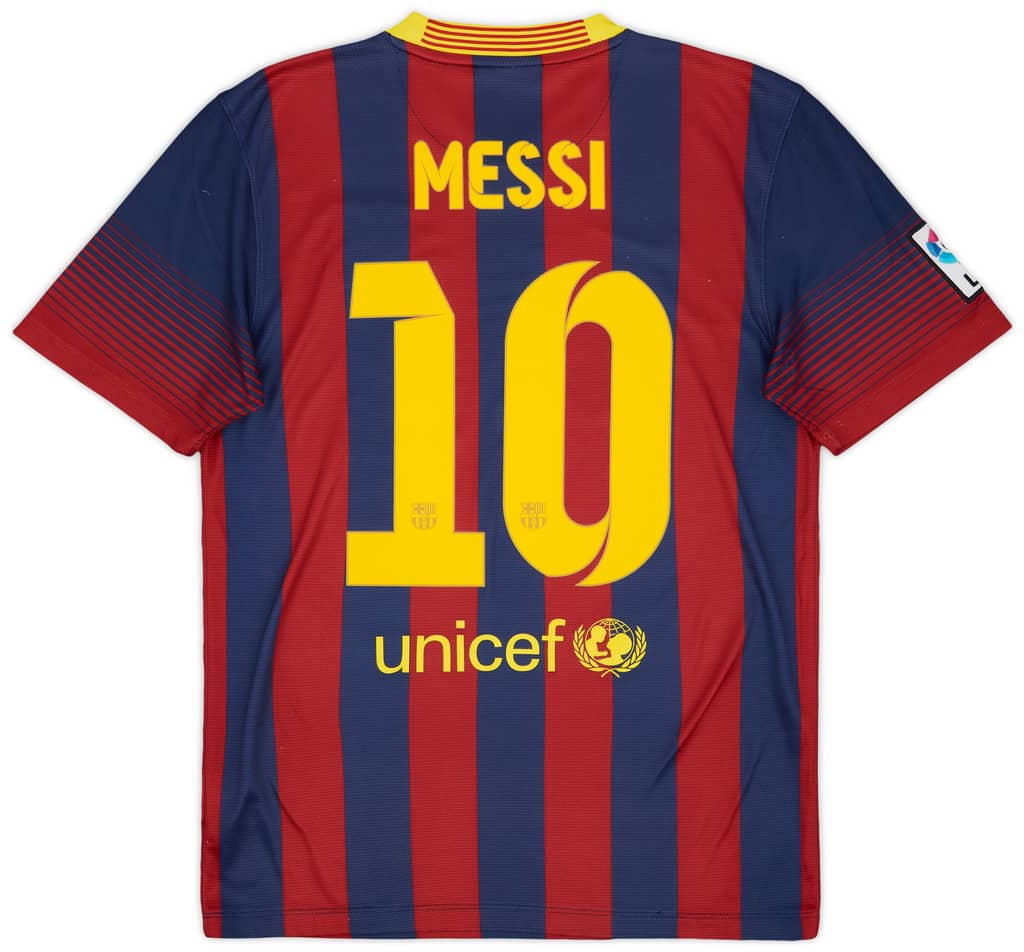 2013-14 Barcelona Home Shirt Messi #10 - 9/10 - (S)