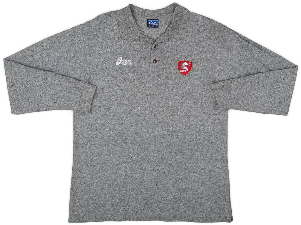 2005-06 Salernitana Asics Polo L/S Shirt - 9/10 - (XL)