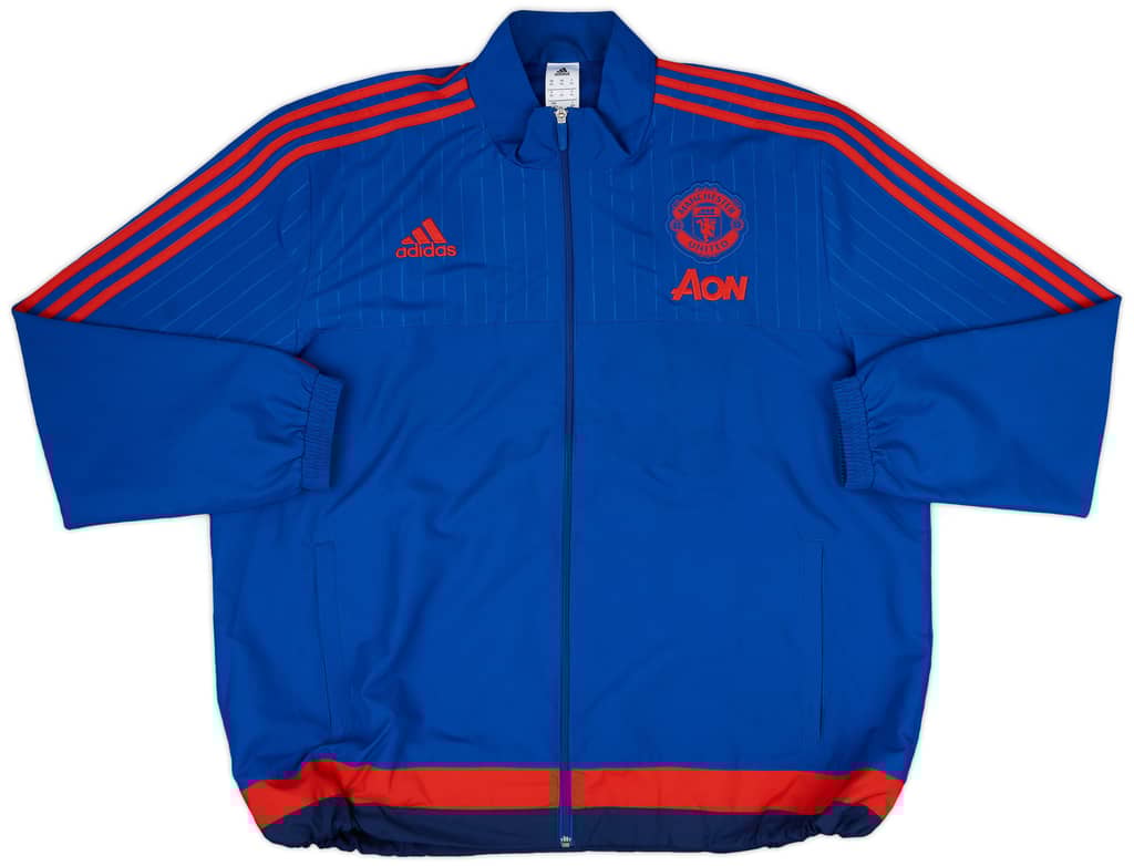 2015-16 Manchester United adidas Track Jacket - 9/10 - (XXL)