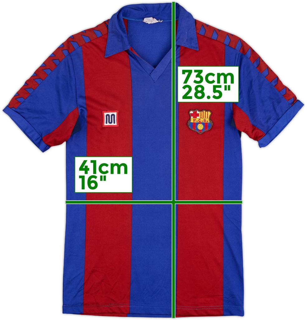 1984-89 Barcelona Home Shirt - 7/10 - (XS)