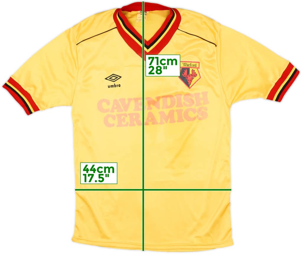 1982-85 Watford Home Shirt - 8/10 - (M)