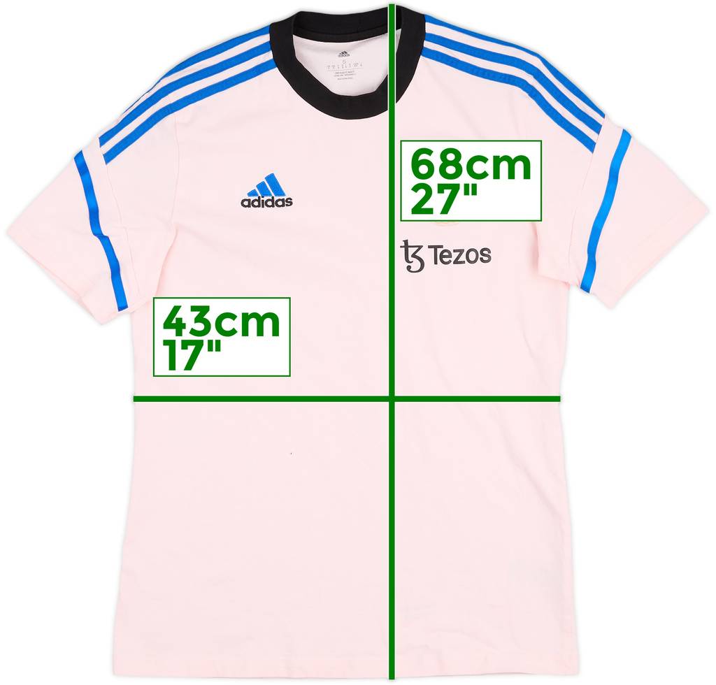 2022-23 Manchester United adidas Cotton Tee - 9/10 - (S)