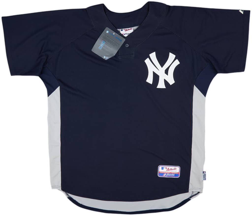 2015 New York Yankees Majestic Authentic Batting Practice Jersey (L)