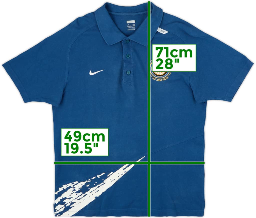 2007-08 Inter Milan Nike Polo Shirt - 6/10 - (M)
