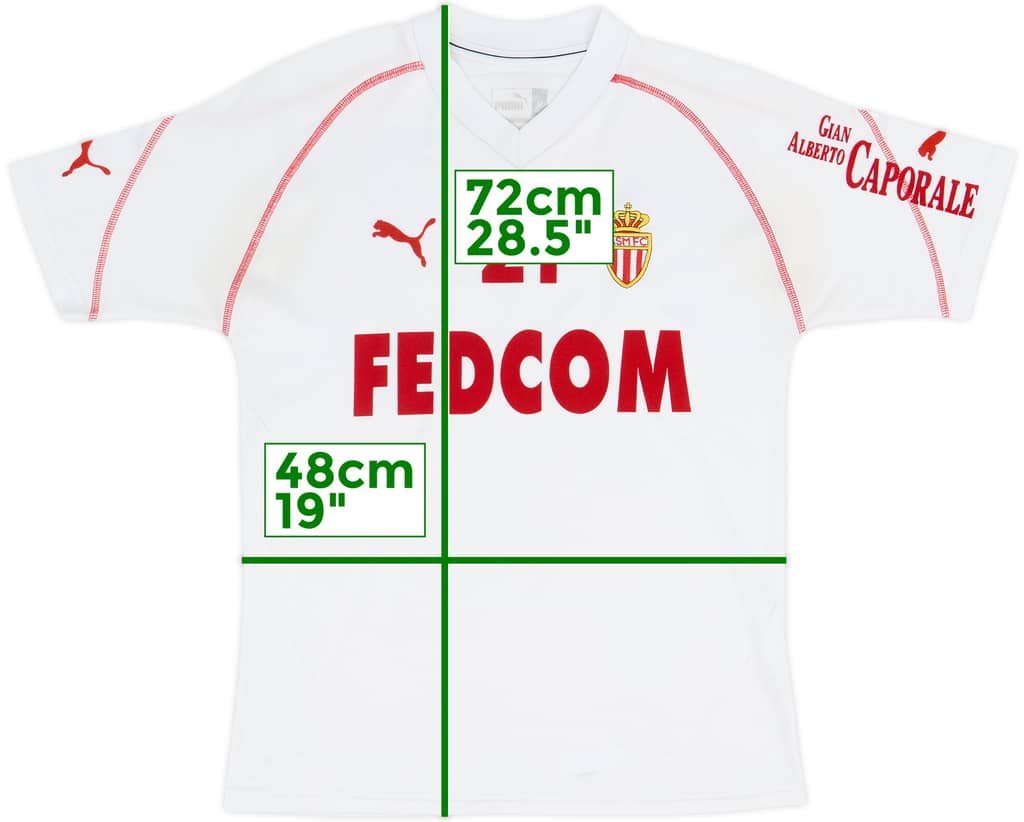 2001-02 Monaco Puma Player Issue Training Shirt #21 - 6/10 - (M)