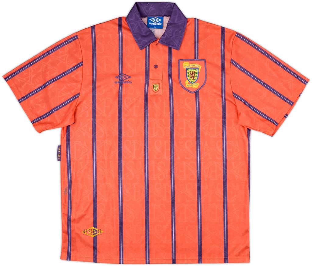 1993-95 Scotland Away Shirt - 9/10 - (XL)
