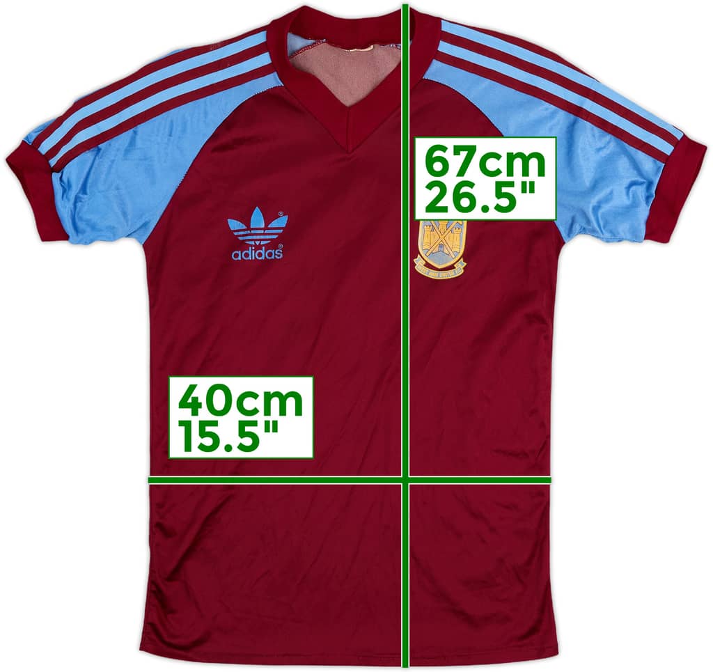 1980-83 West Ham Home Shirt - 7/10 - (Y)