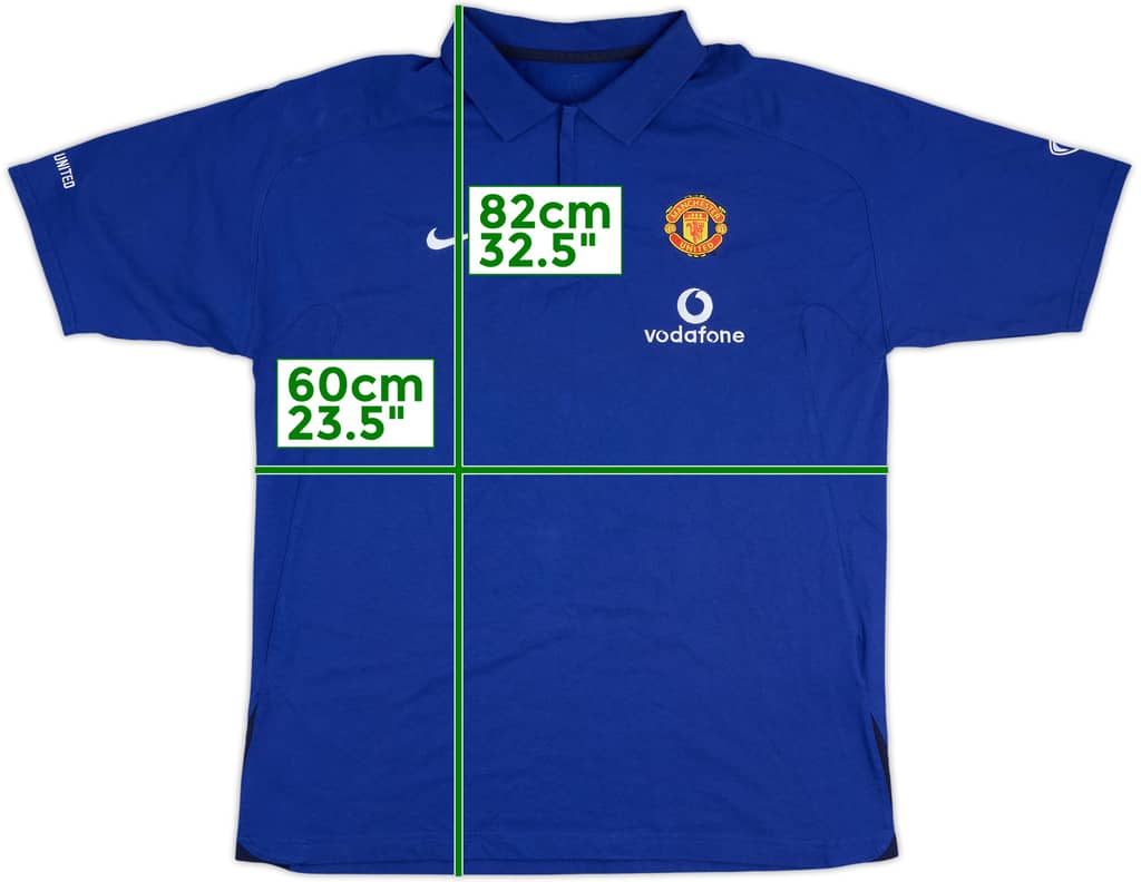 2002-03 Manchester United Nike 1/4 Zip Polo Shirt - 8/10 - (XL)