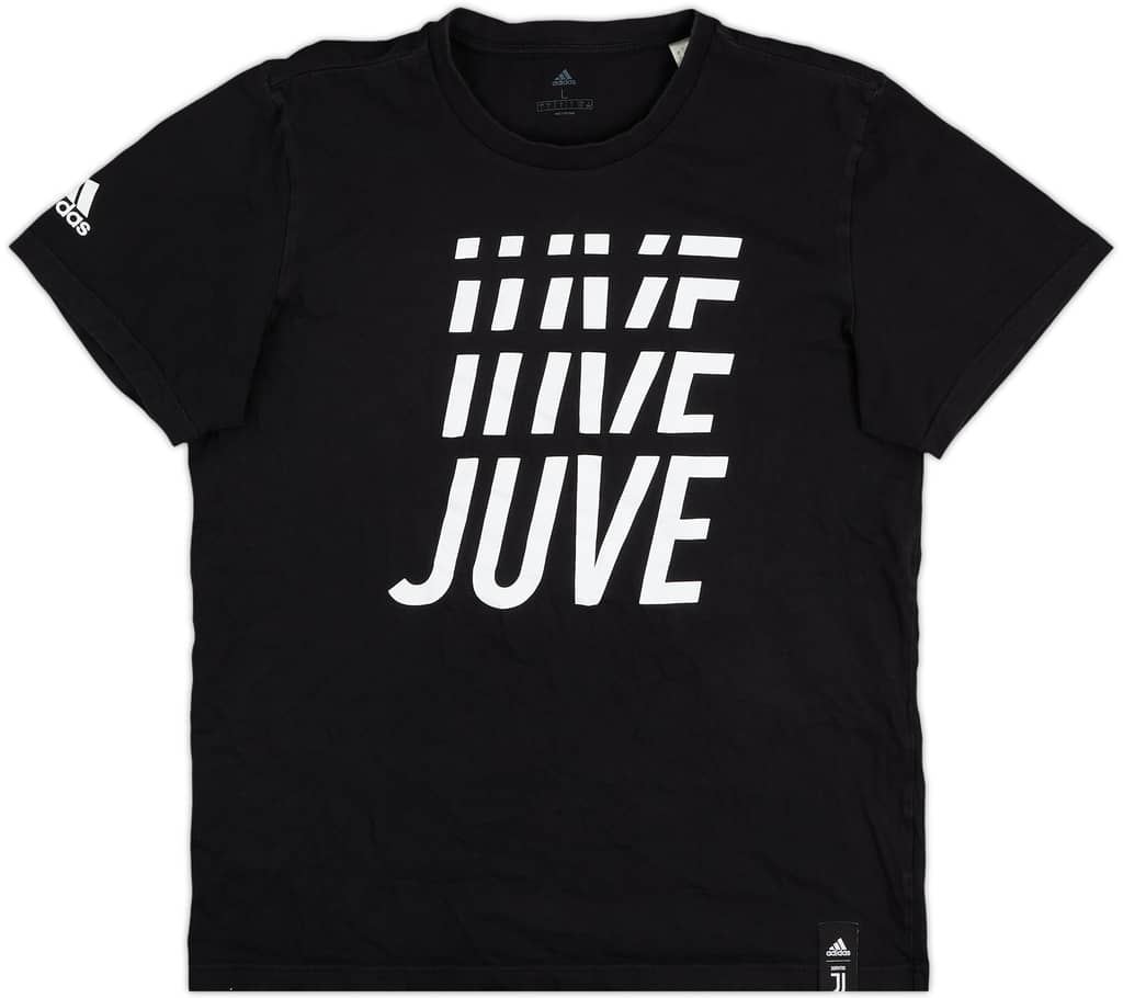 2019-20 Juventus adidas Cotton Tee - 8/10 - (L)