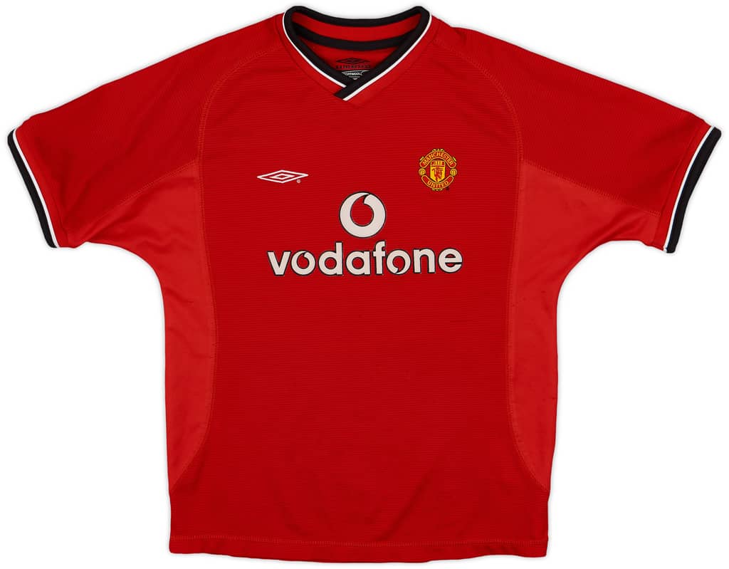 2000-02 Manchester United Home Shirt - 7/10 - (L.Boys)