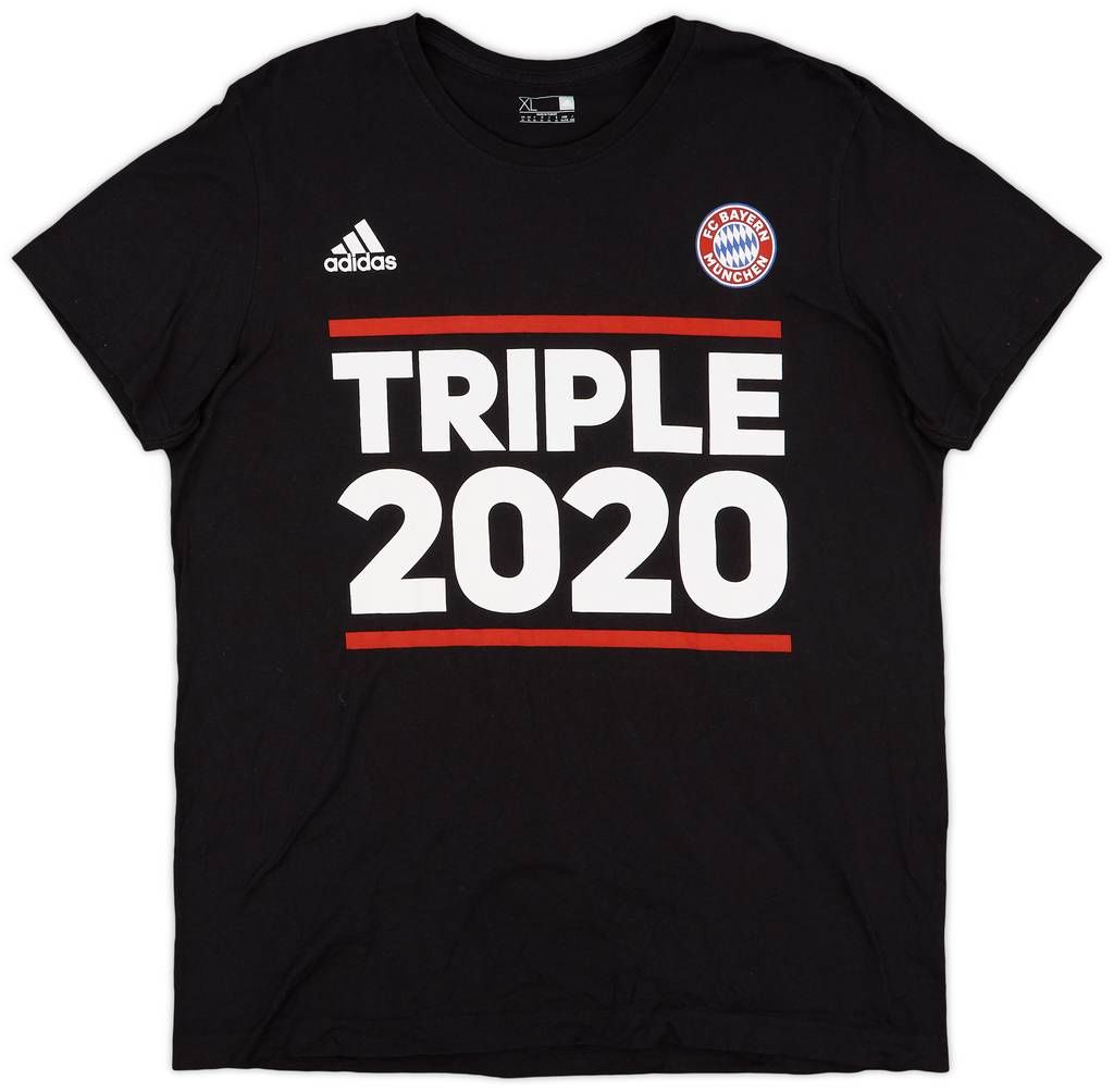 2020-21 Bayern Munich adidas 'Triple 2020' Cotton Tee - 9/10 - (XL)