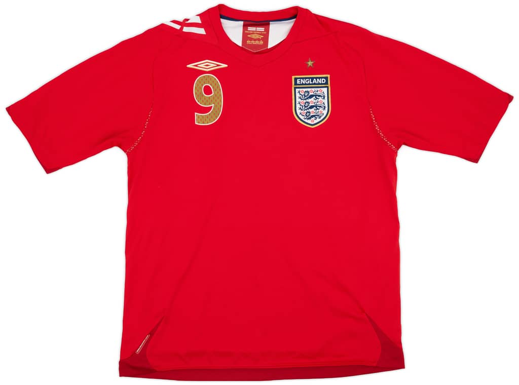 2006-08 England Away Shirt Rooney #9 - 6/10 - (L)