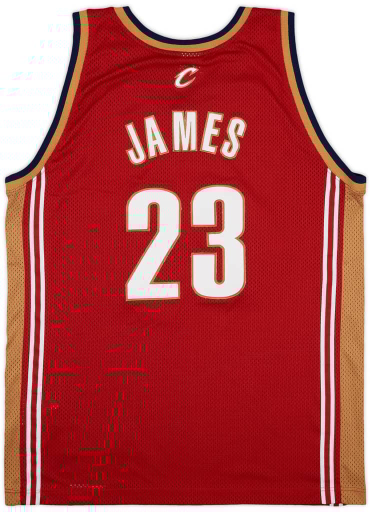 2003-10 Cleveland Cavaliers James #23 Champion Authentic Away Jersey - 8/10 - (L)