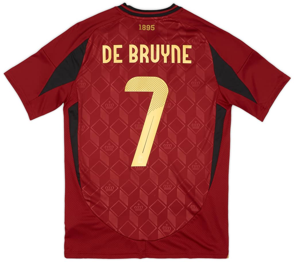 2024-25 Belgium Home Shirt De Bruyne #7 (Youths)