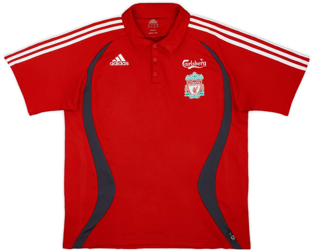 2006-07 Liverpool adidas Polo Shirt - 9/10 - (L)