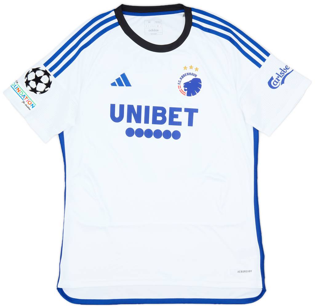 2023-24 FC Copenhagen Match Issue Champions League Home Shirt Lund #27