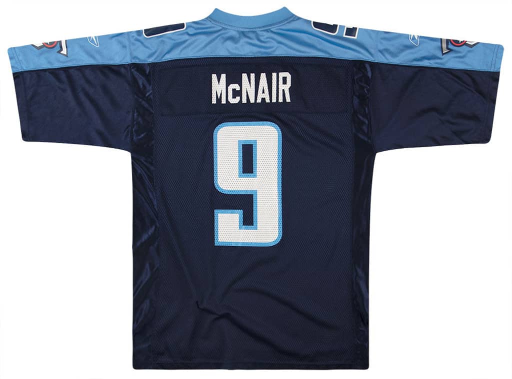 2002-04 Tennessee Titans McNair #9 Reebok On Field Jersey (Home) M