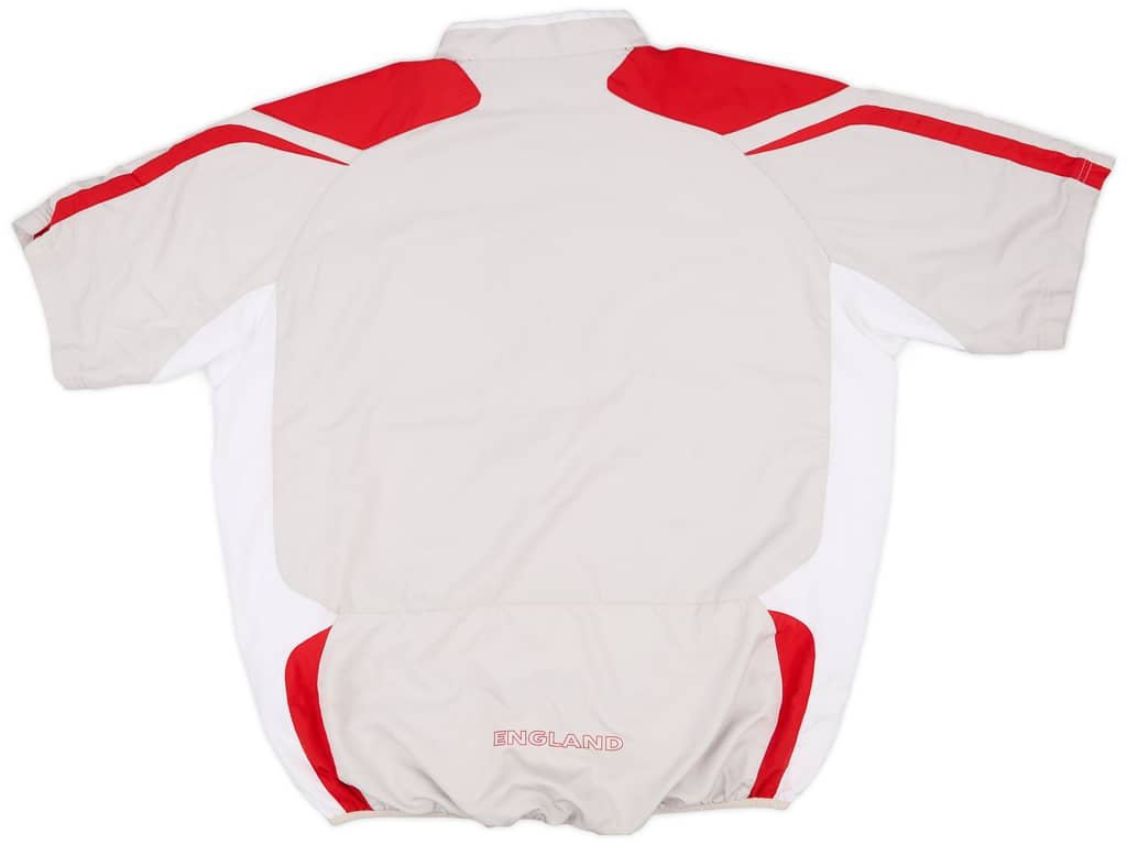 2007-08 England Umbro 1/4 Zip S/S Drill Top - 9/10 - (XL)