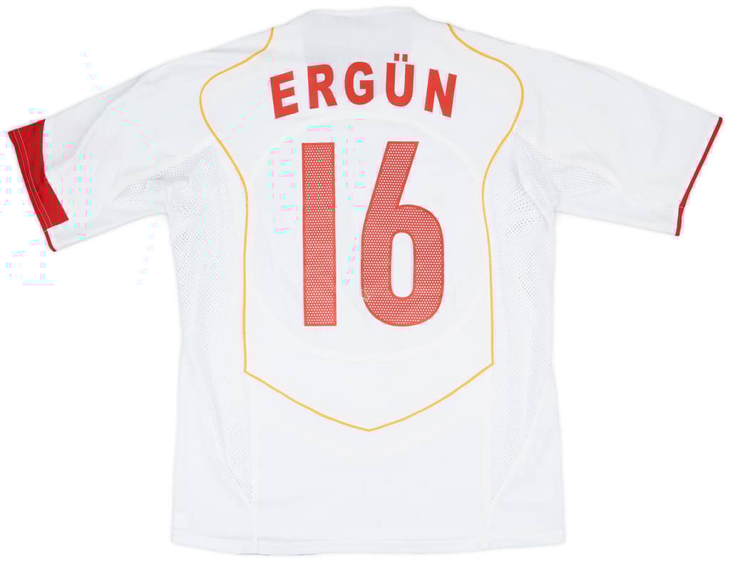 2004-06 Turkey Player Issue Away Shirt Ergun #16 - 7/10 - (L)