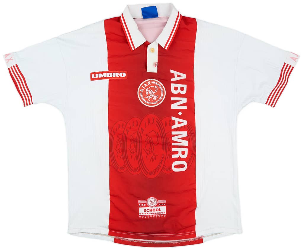 1997-98 Ajax Home Shirt F.De Boer #4 - 7/10 - (L)