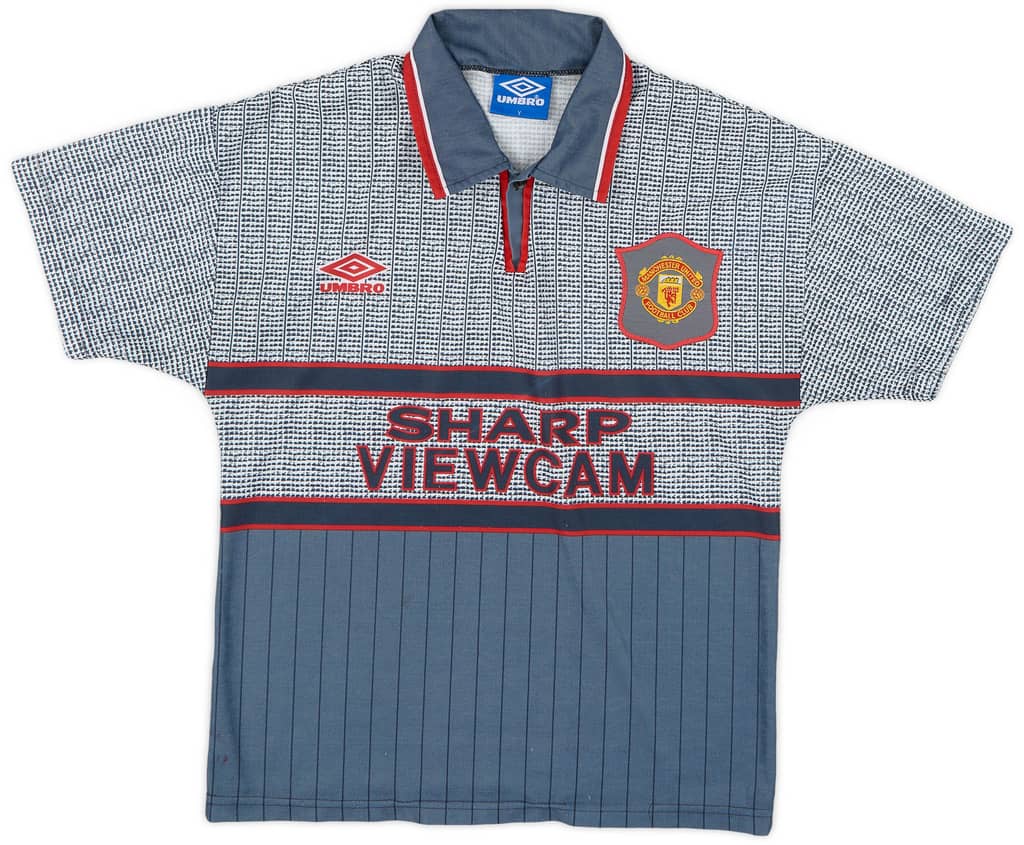 1995-96 Manchester United Away Shirt - 8/10 - (L.Boys)