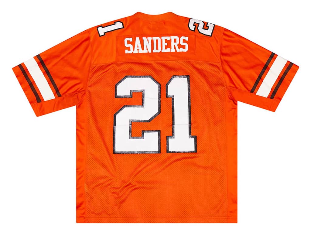1988 Oklahoma State Cowboys Sanders #21 Nike Throwback Jersey (Home) XL