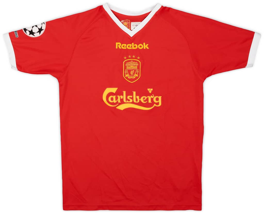 2001-03 Liverpool CL Shirt - 8/10 - (M.Boys)