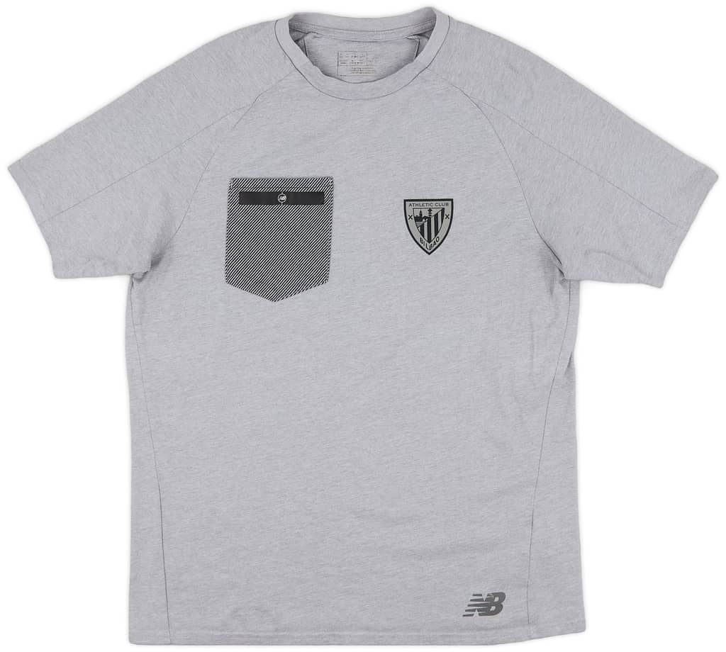 2017-18 Athletic Bilbao New Balance Cotton Tee - 7/10 - (M)