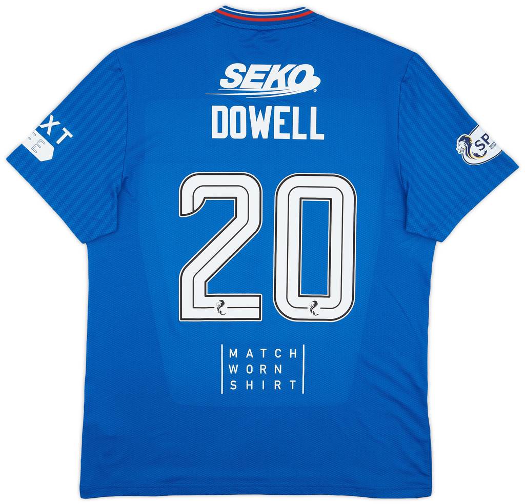 2023-24 Rangers Match Issue Home Shirt Dowell #20