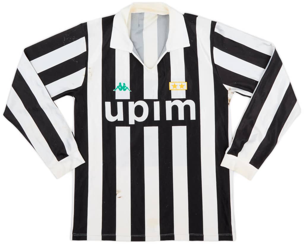 1991-92 Juventus Basic Home L/S Shirt - 6/10 - (L)