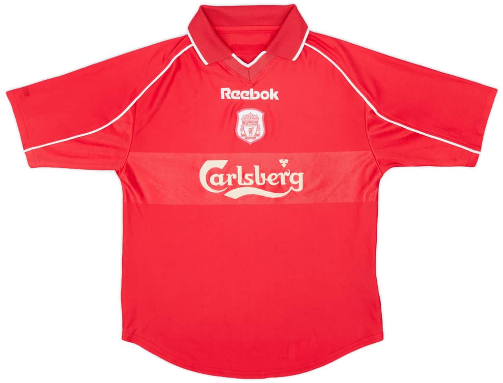 2000-02 Liverpool Home Shirt - 8/10 - (L.Boys)