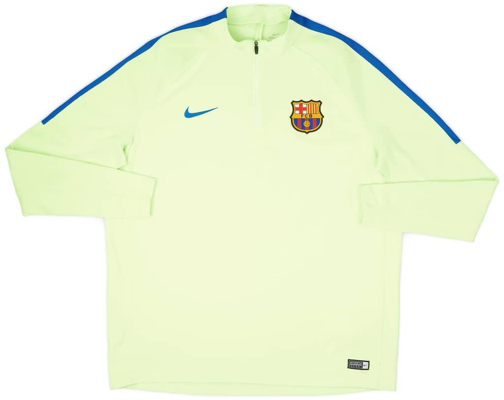 2016-17 Barcelona Nike 1/4 Zip Drill Top - 9/10 - (XXL)