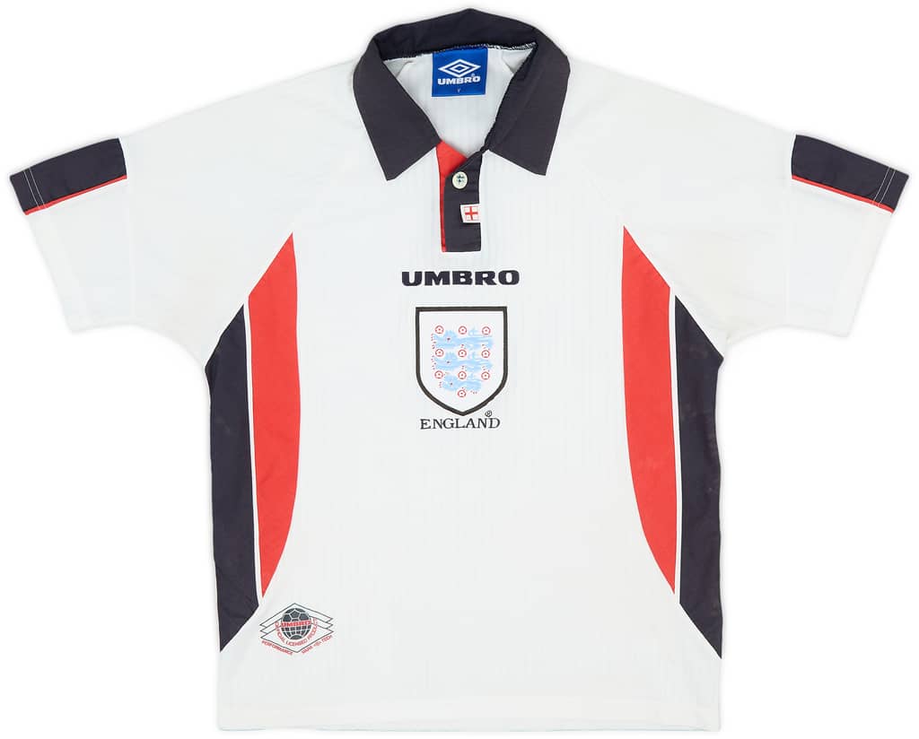1995-97 England Home Shirt - 8/10 - (Y)