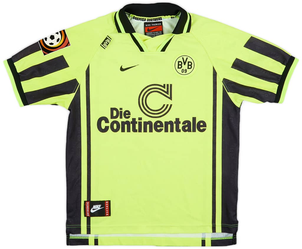1996-97 Borussia Dortmund Home Shirt - 8/10 - (L.Boys)