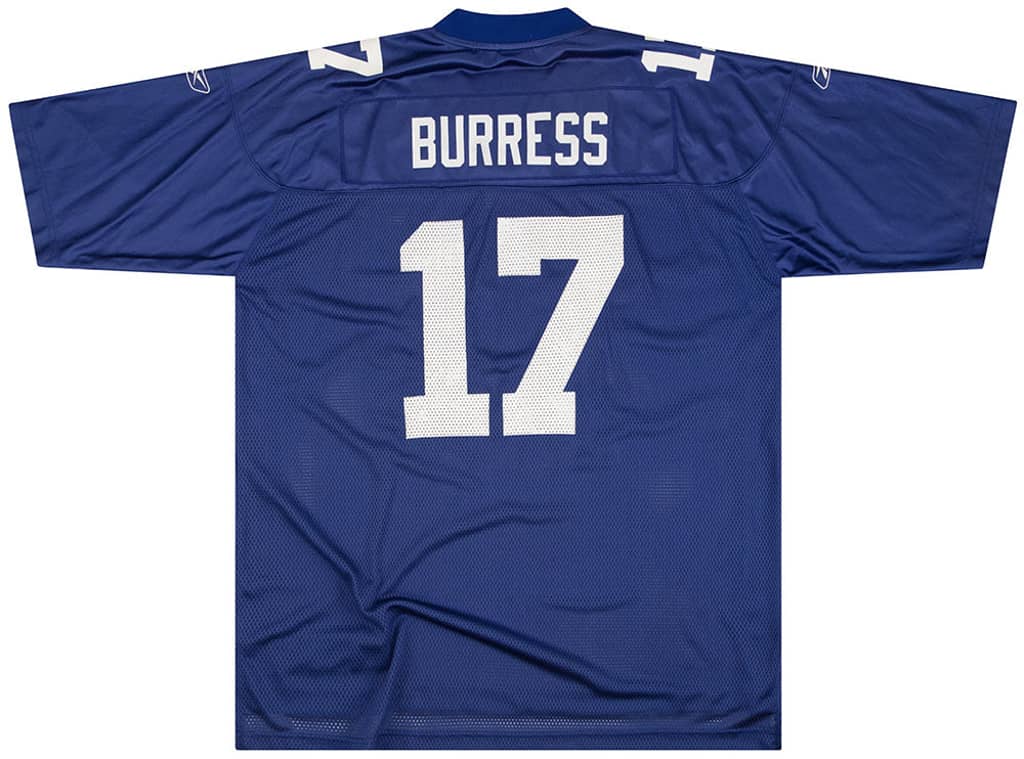 2005-06 New York Giants Burress #17 Reebok On Field Jersey (Home) XXL