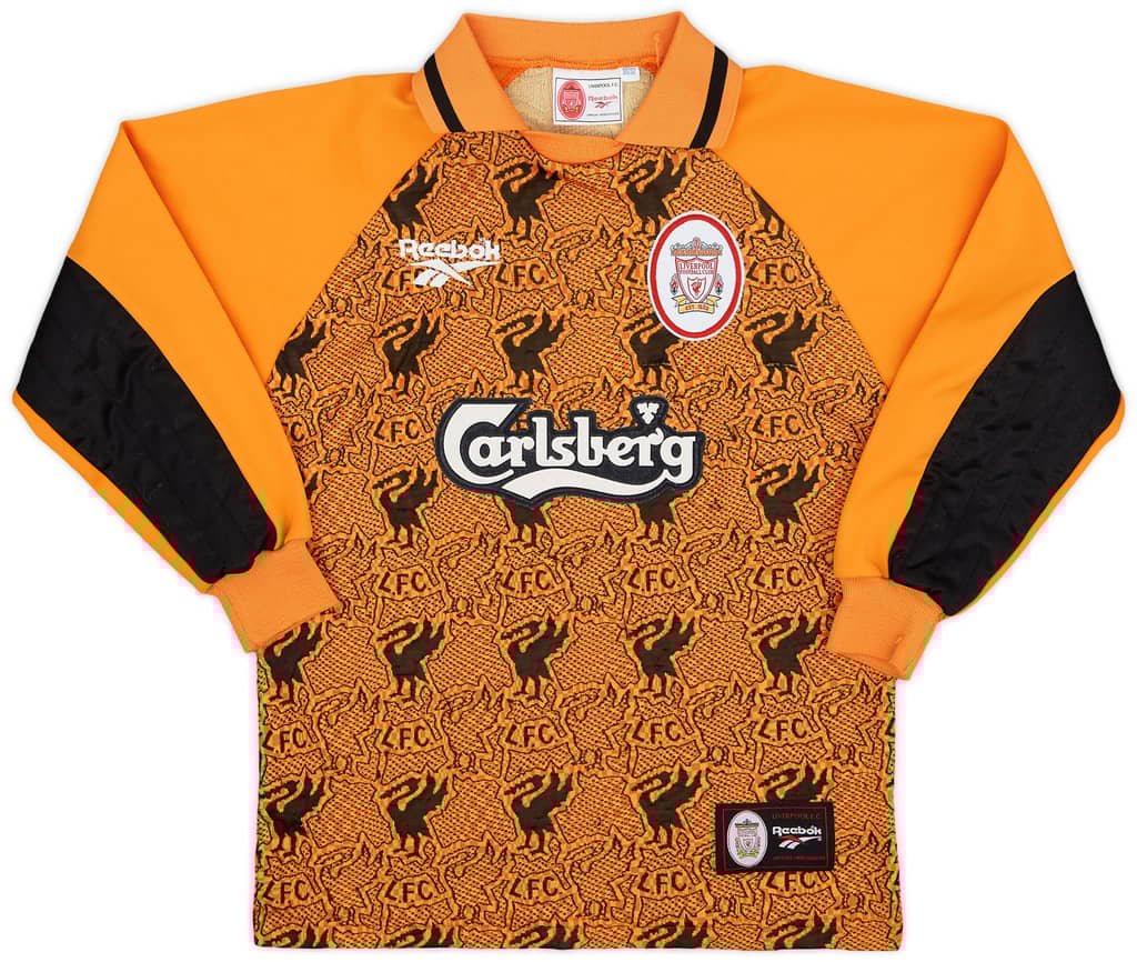 1996-97 Liverpool GK Shirt - 9/10 - (L.Boys)