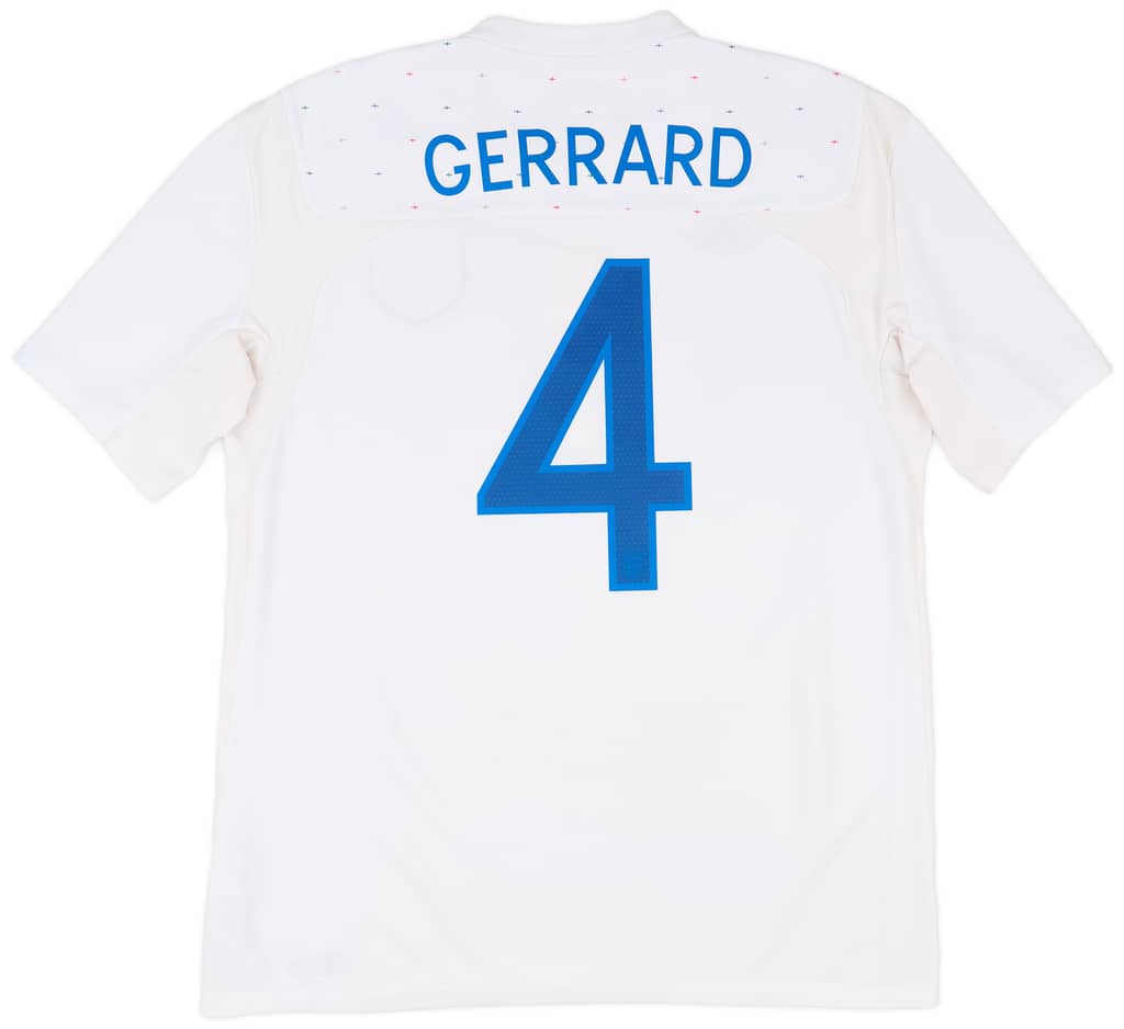 2010-11 England Home Shirt Gerrard #4 - 7/10 - (M)