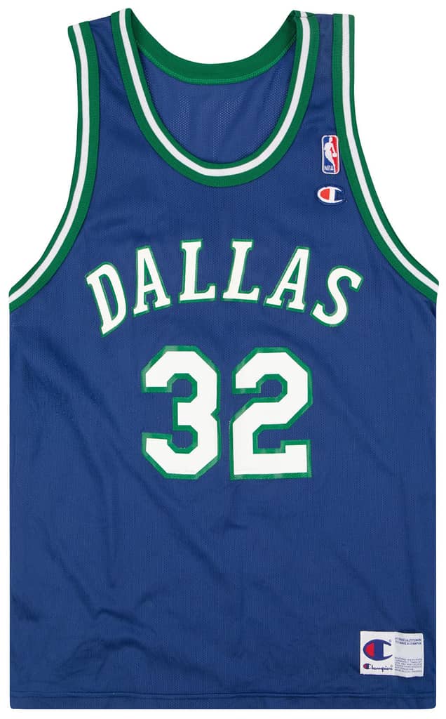 1995-97 Dallas Mavericks Mashburn #32 Champion Jersey (Away) L