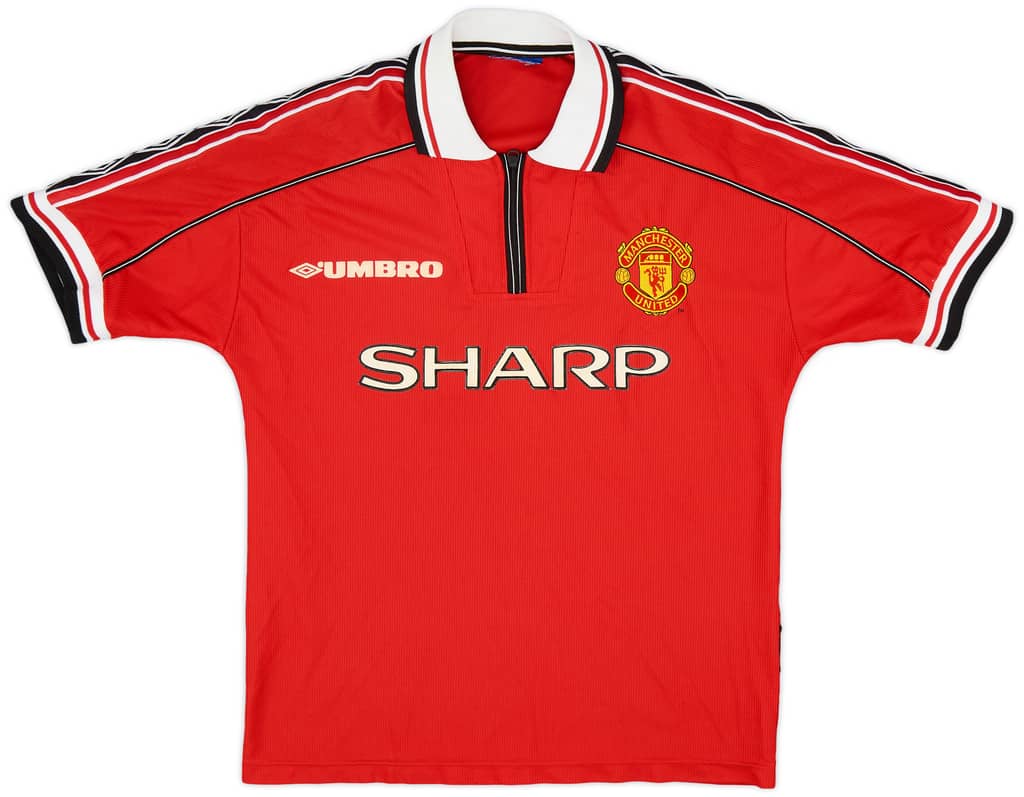 1998-00 Manchester United Home Shirt - 8/10 - (XL.Boys)