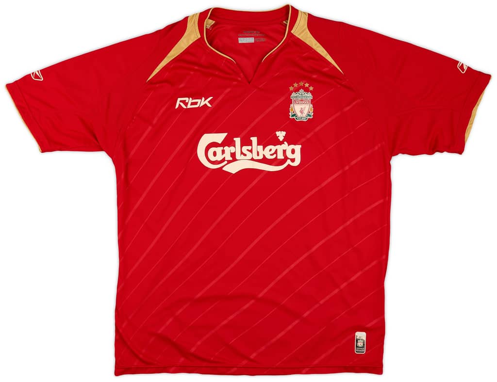2005-06 Liverpool CL Home Shirt - 5/10 - (L)