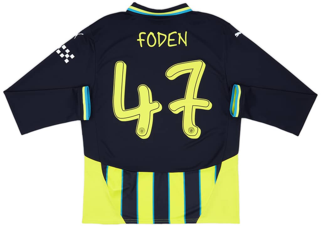 2024-25 Manchester City Away L/S Shirt Foden #47
