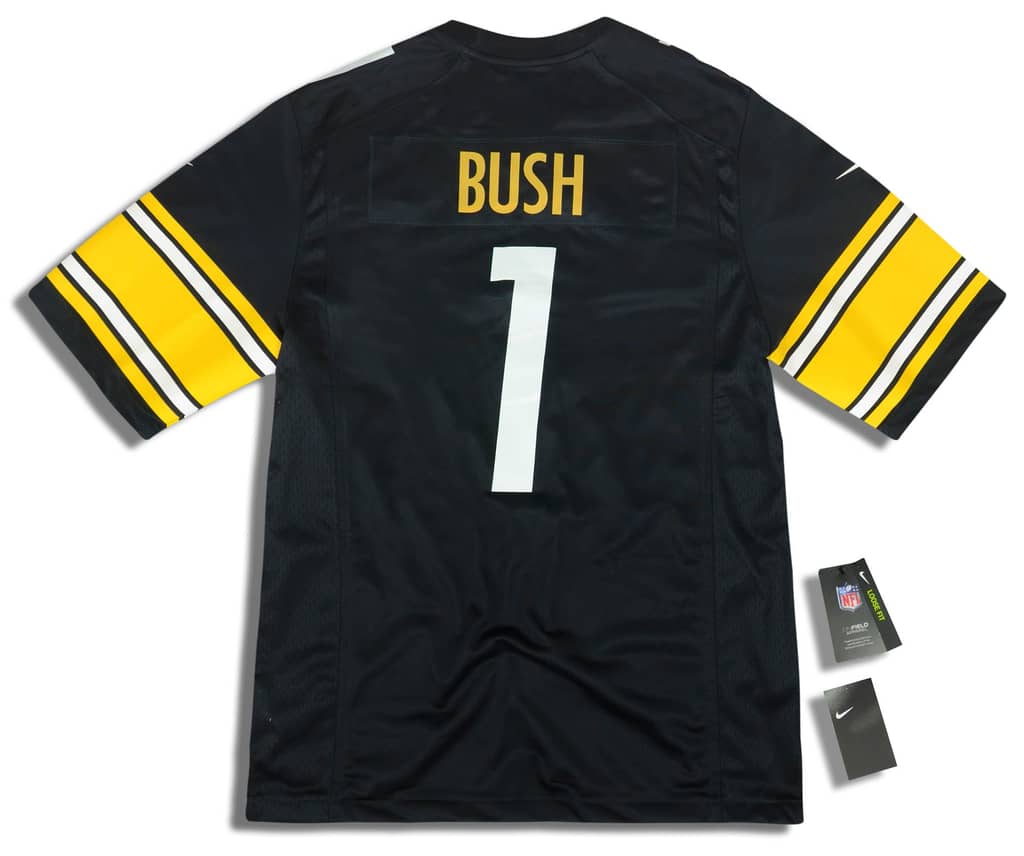 2018 Pittsburgh Steelers Bush #1 Nike Game Jersey (Home) L - W/Tags