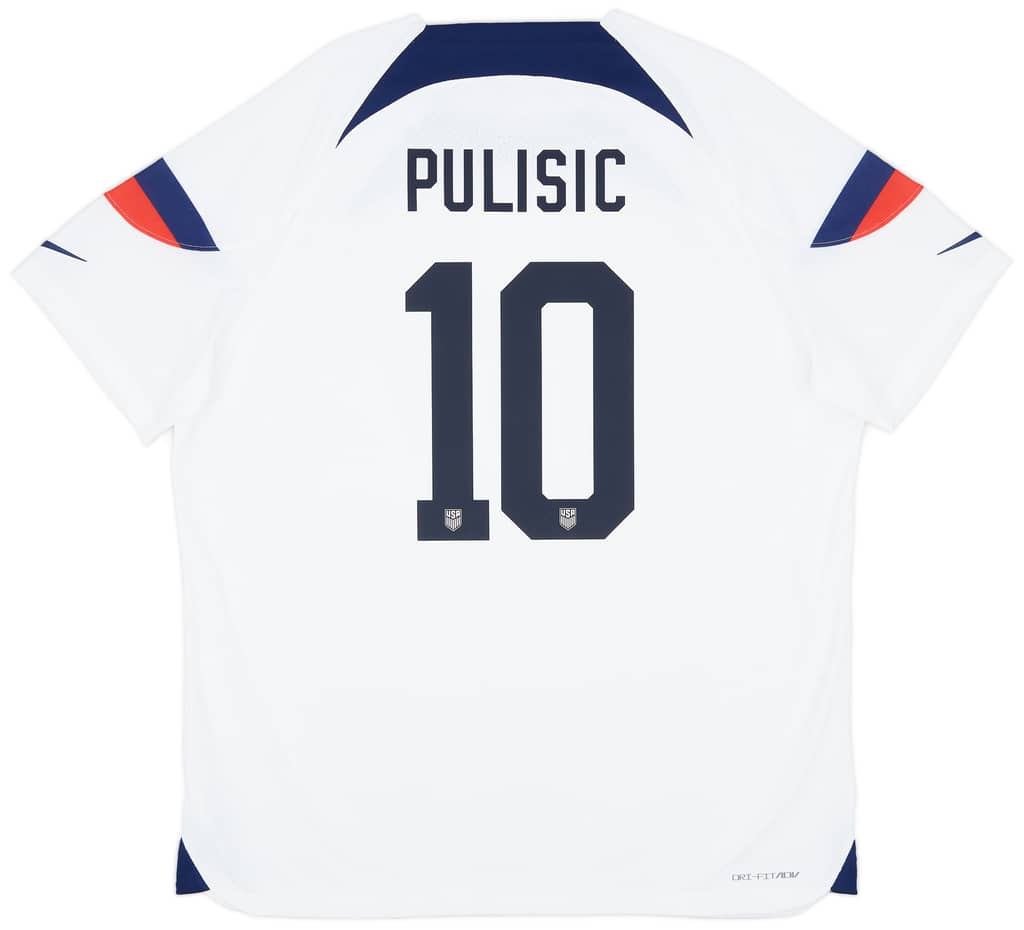 2022-23 USA Authentic Home Shirt Pulisic #10