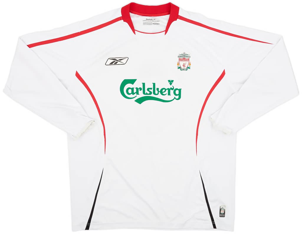 2005-06 Liverpool Away L/S Shirt Gerrard #8 - 6/10 - (L)