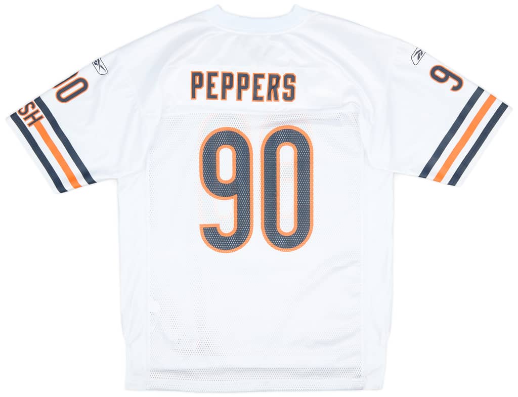 2010-11 Chicago Bears Peppers #90 Reebok On Field Away Jersey (Excellent) L