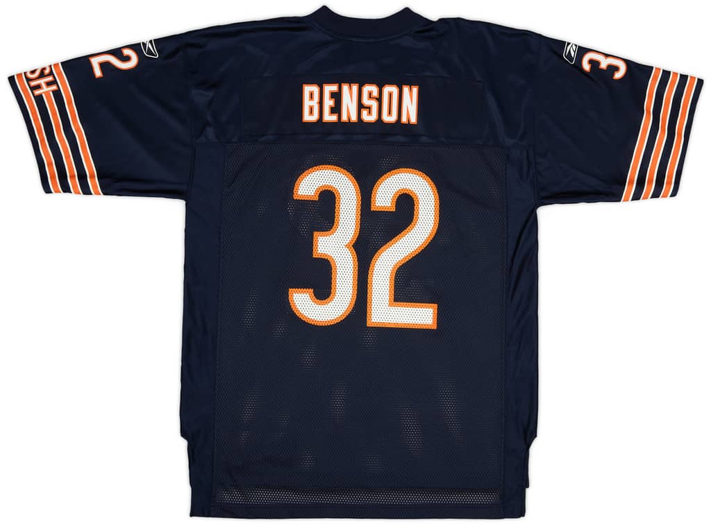 2005-06 Chicago Bears Benson #32 Reebok On Field Home Jersey (Excellent) L