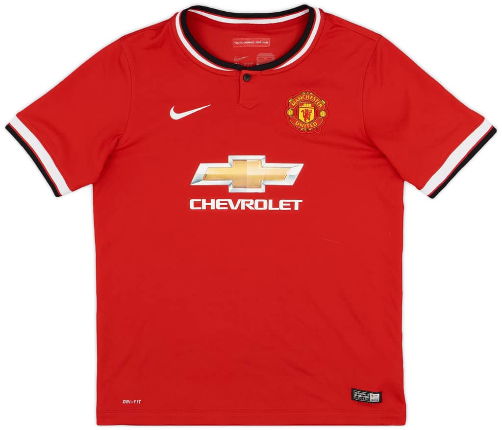 2014-15 Manchester United Home Shirt - 8/10 - (XL.Boys)