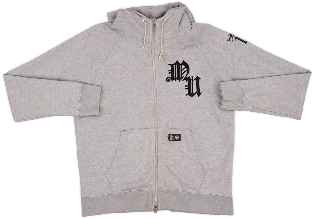 2011-12 Manchester United Nike Hooded Sweat Top - 7/10 - (XL)