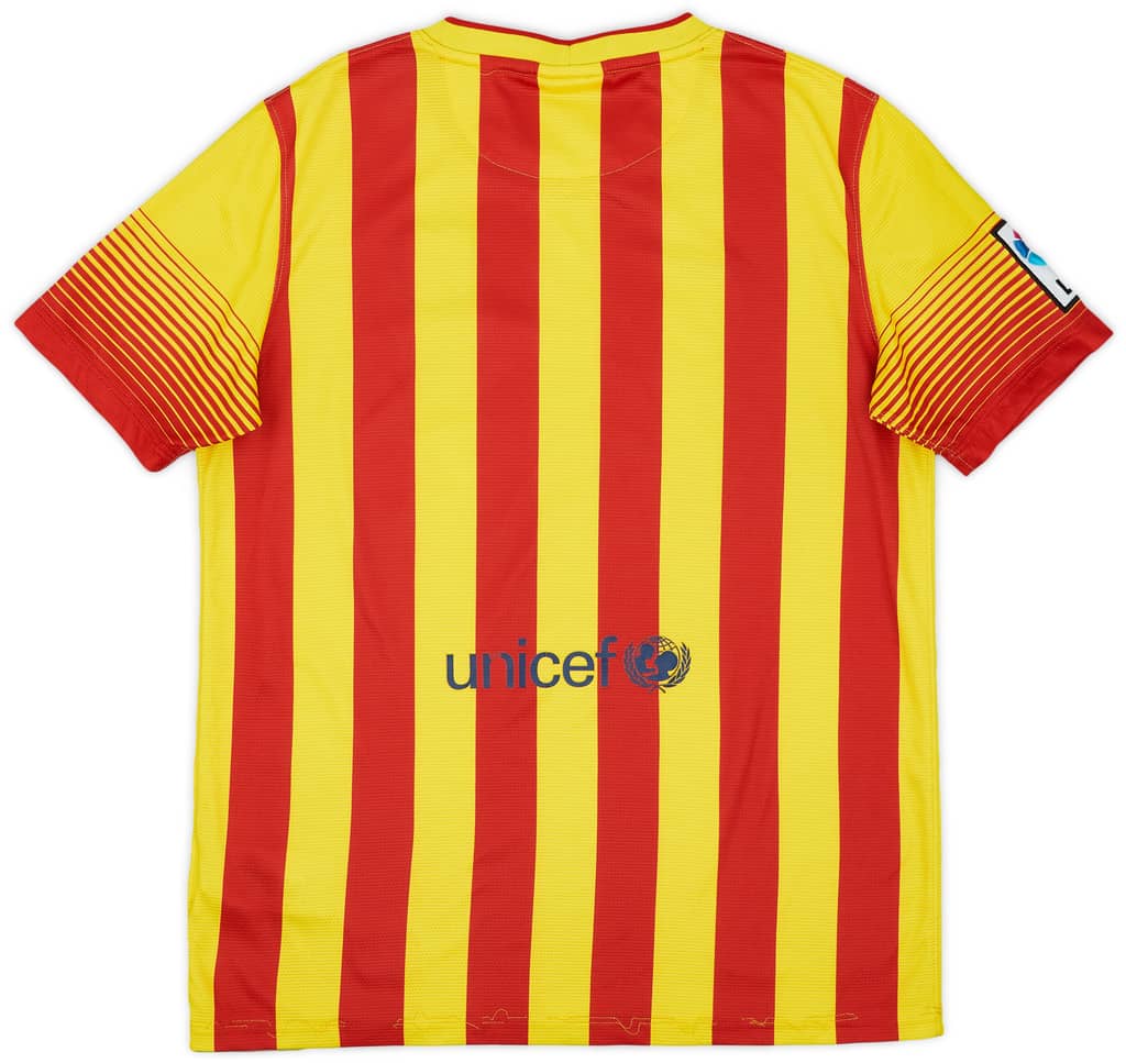 2013-15 Barcelona Away Shirt - 7/10 - (XL.Boys)