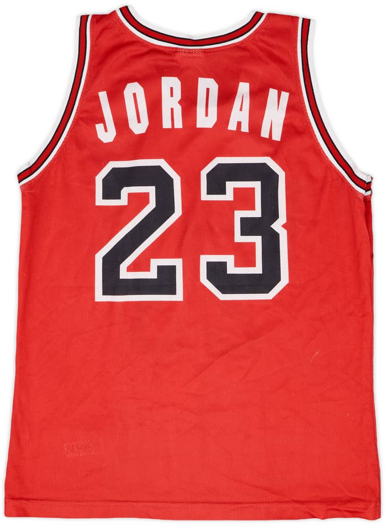 1991-98 Chicago Bulls Jordan #23 Champion Away Jersey - 8/10 - (S)
